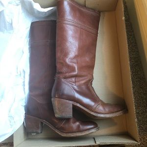 Frye Brown Heeled Boots